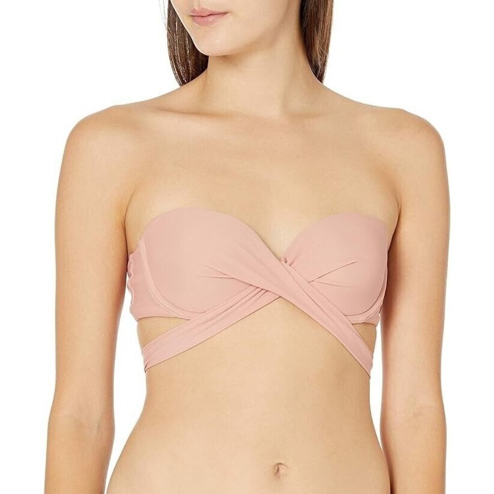 Luli Fama Standard Cosita Buena FAMA Multiway Underwire Bandeau Bikini Top S